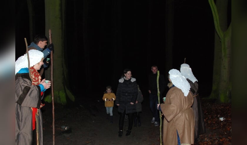 Herders in het kasteelbos.
