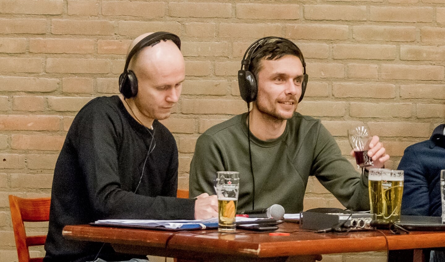 Mark Kloostra en Paul Nolens, al jaren het radio-duo tijdens het AHB-toernooi