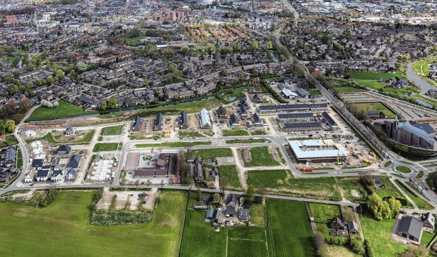 De wijk Eilanden-Oost in april vorig jaar, bijna klaar voor oplevering. Nu blijkt dat Vink onder meer in deze Barneveldse wijk vervuilde grond heeft gebruikt.