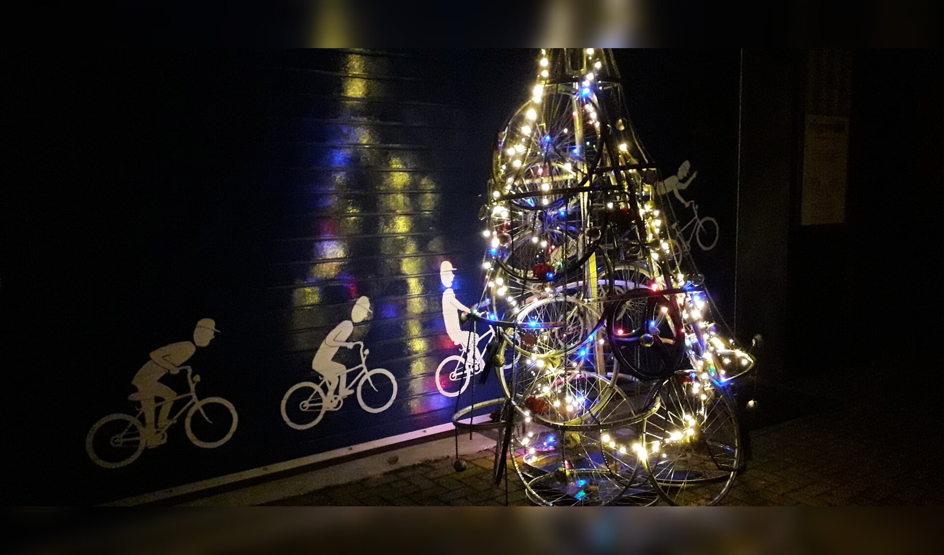 De 'Kerstboom' bij De Fietswerkplaats 