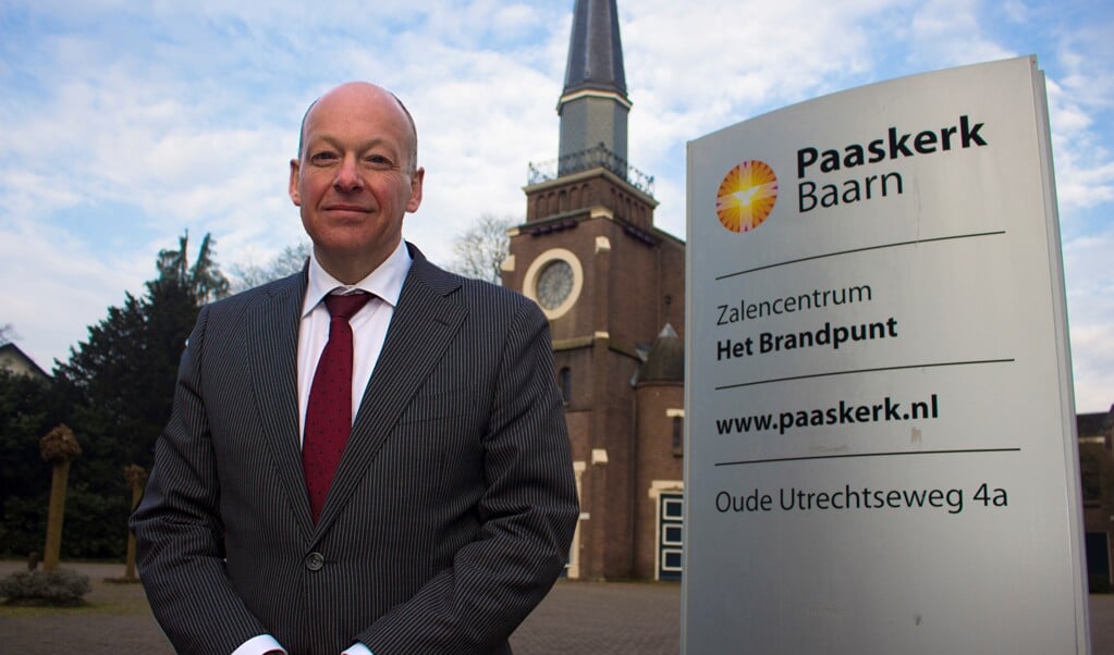 Voorzitter van de kerkenraad van de Paaskerk, Johan Grims.