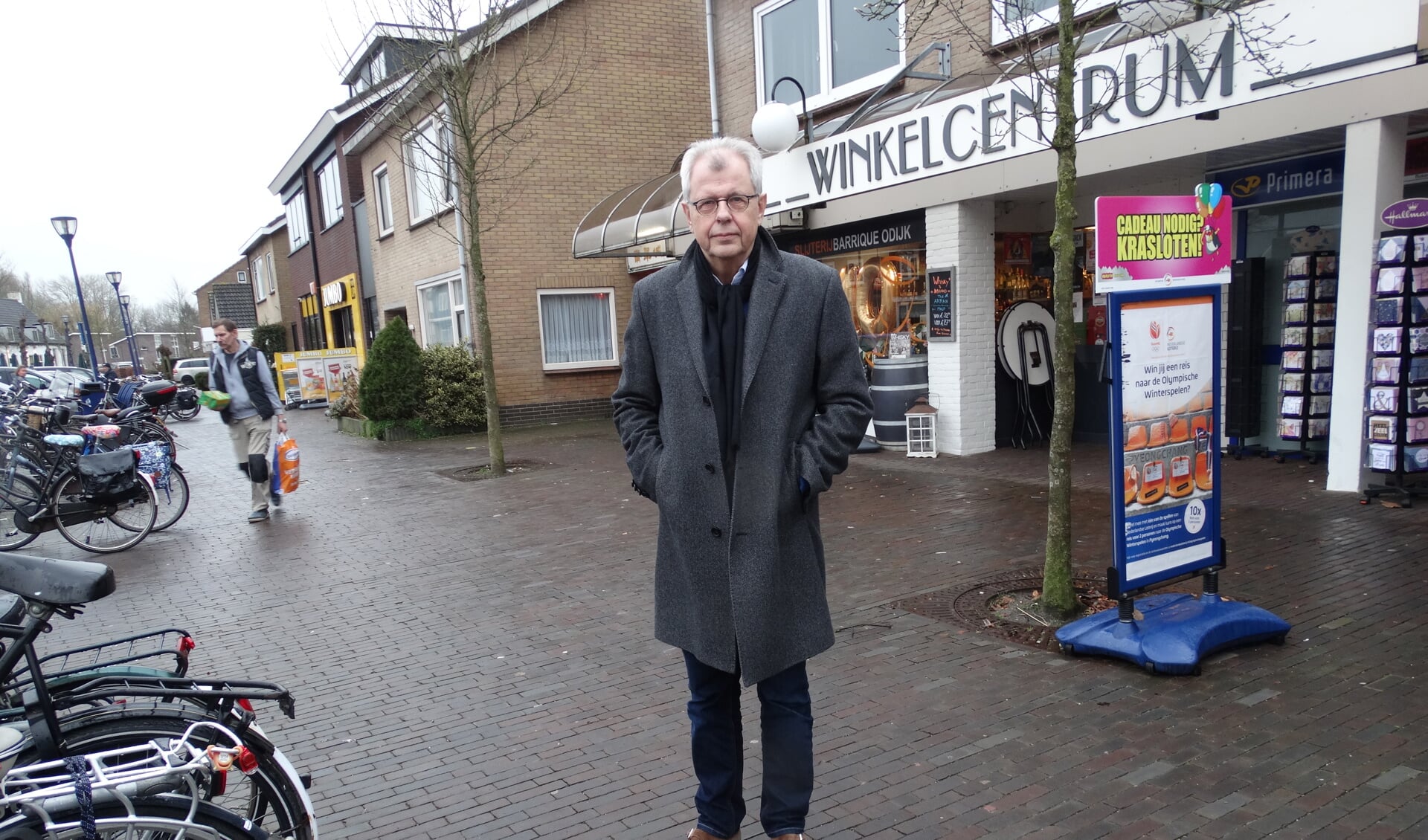 Hein Hoitink op De Meent in Odijk die beter moet worden ingericht                        