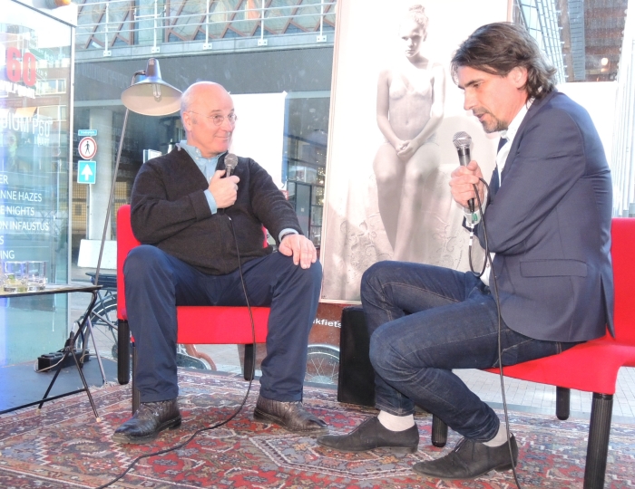 straat-o-loog Pim van den Berg met Matthijs den Hollander