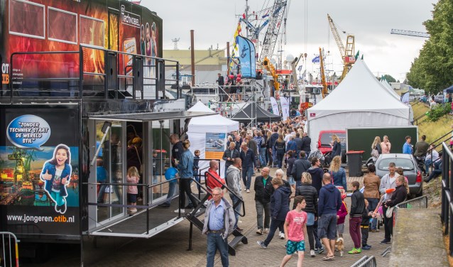 Gezellige drukte tijdens het Baggerfestival in 2017.