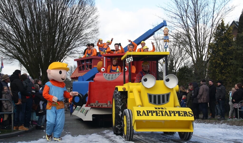 Carnavalsgroep Rappetappers had de wagen nog staan van 2020, toen het tot tweemaal toe, ook niet door kon gaan.