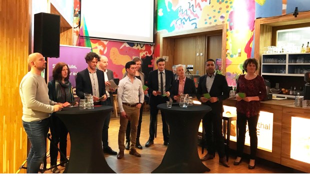 Martijn Meeuse (SGP), Ina Vijzelman-Waarheid (Actief), Ben van Koningsveld (CDA), Jan Gerritsjans (Amersfoort2014), Harun Keskin (PvdA), Marijke Jongerman (SP), Jelle Hengeveld (VVD), Linda van Tuyl (GroenLinks), Farid Bouchtaoui (D66) en Simone Kennedy (ChristenUnie).