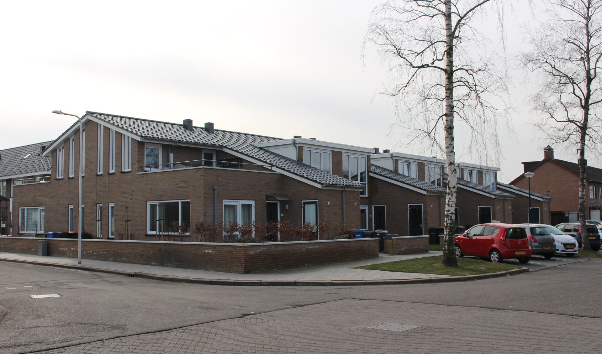 Rug aan rug sociale huurwoningen bij Nijverheidsweg