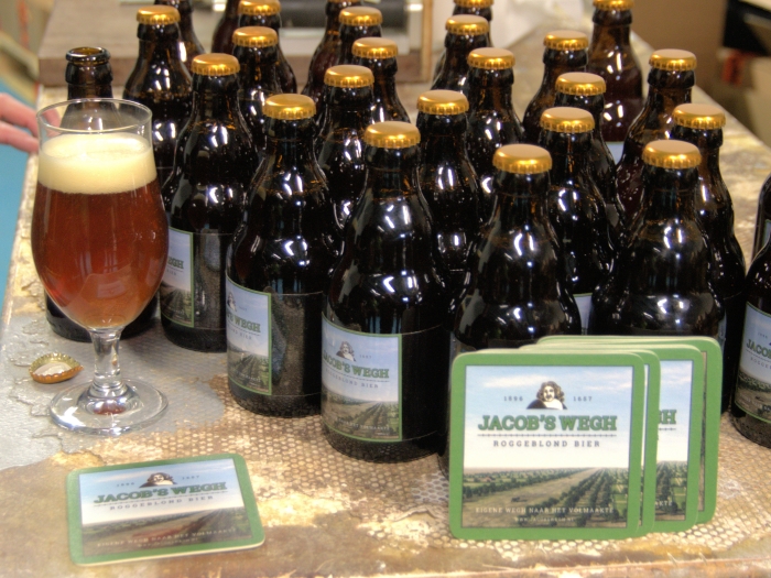 Bier en etiket.