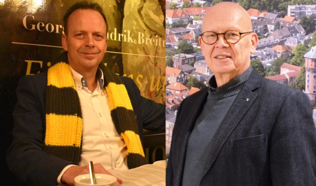 Pierre Schefferlie (Democraten Gorinchem) en Dick van Zanten (Stadsbelang)