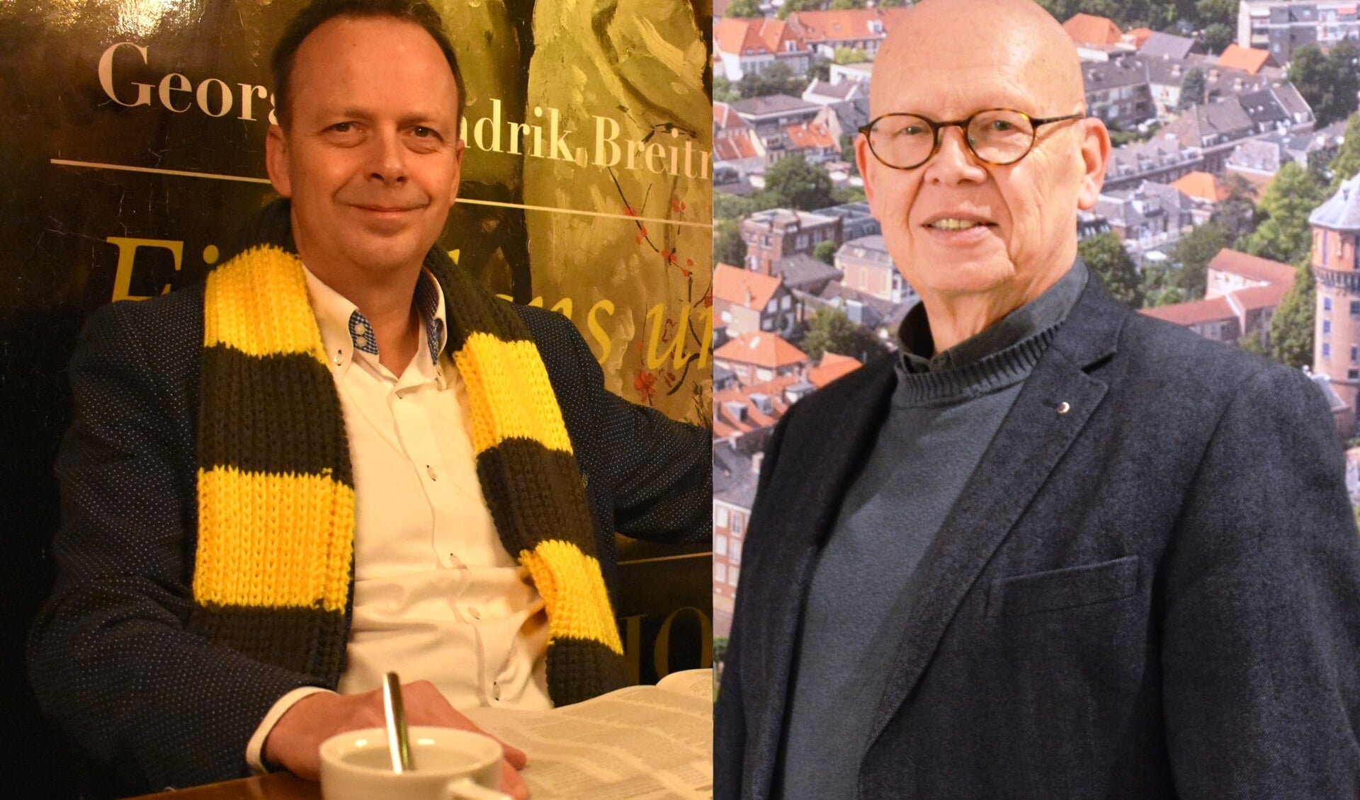Pierre Schefferlie (Democraten Gorinchem) en Dick van Zanten (Stadsbelang)