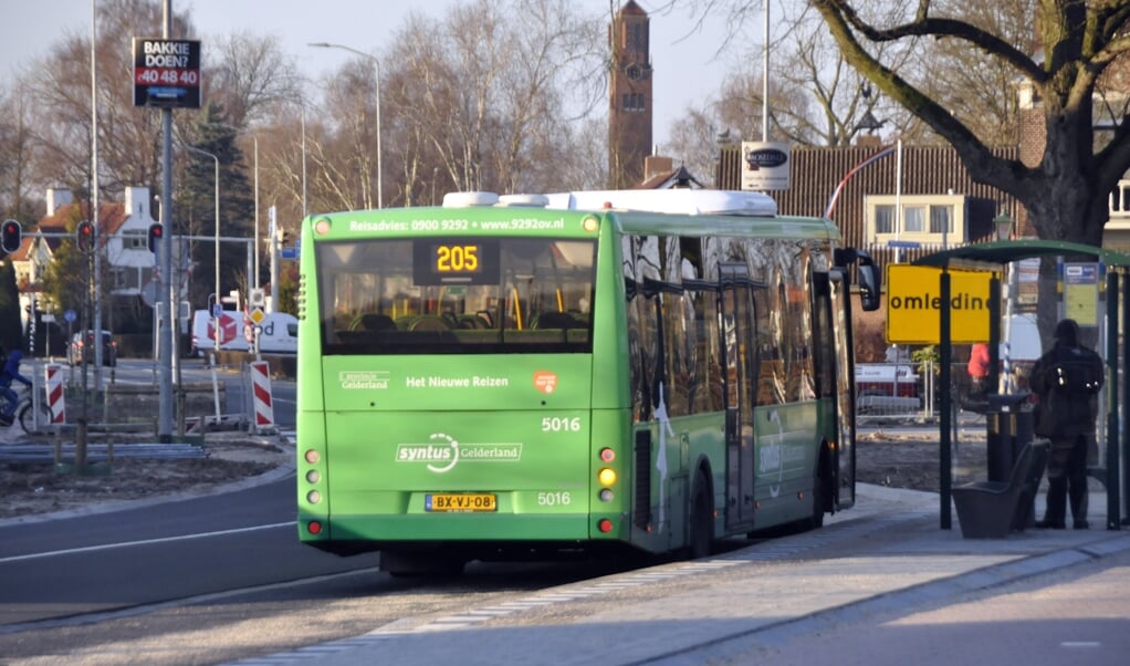 Bus 205 van Barneveld naar Harderwijk.