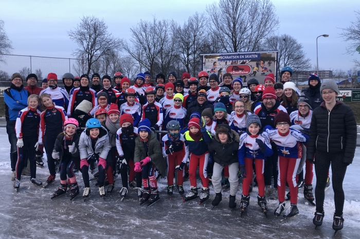 De schaatsers van de EIJV genoten volop