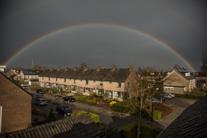 Regenboog boven Van Hardenbroeklaan 66-80