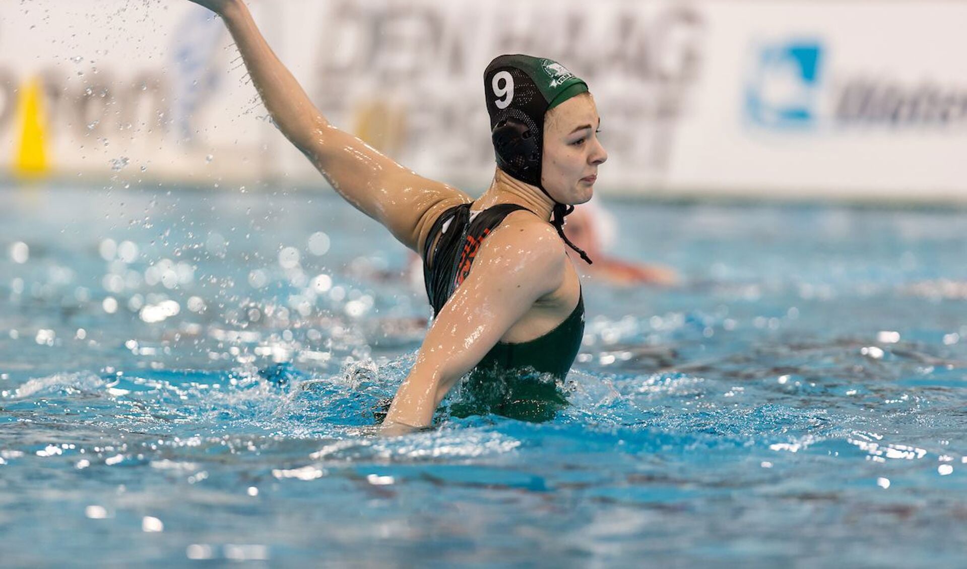 Simone van de Kraats, hier eerder in actie voor Polar Bears uit Ede, maakte de eerste treffer voor Oranje.