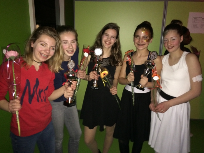 De winnaars van de 1e, 2e en 3e prijs