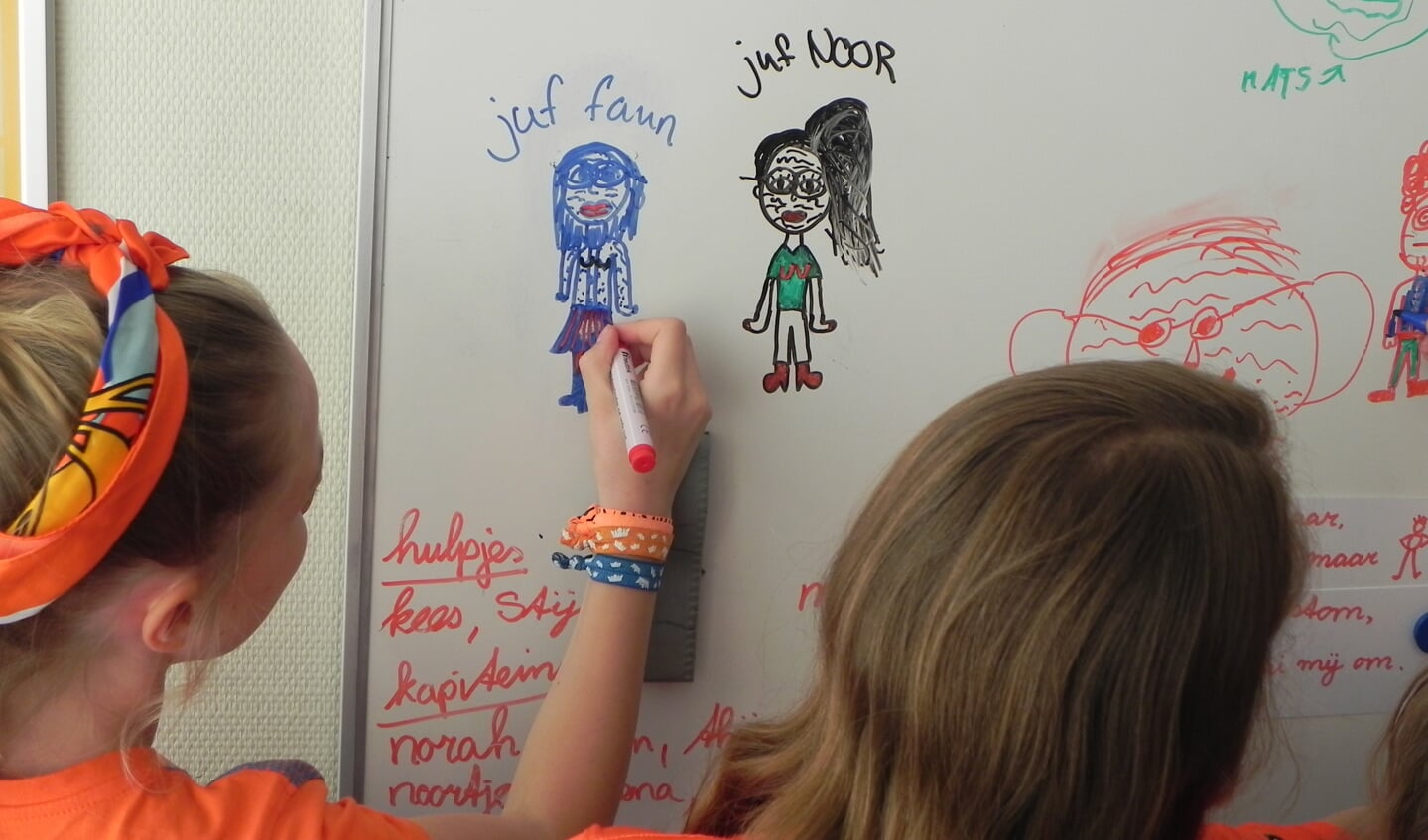 Een juf is oud en heeft rimpels, een meester heeft grote oren. Aldus deze kinderen.