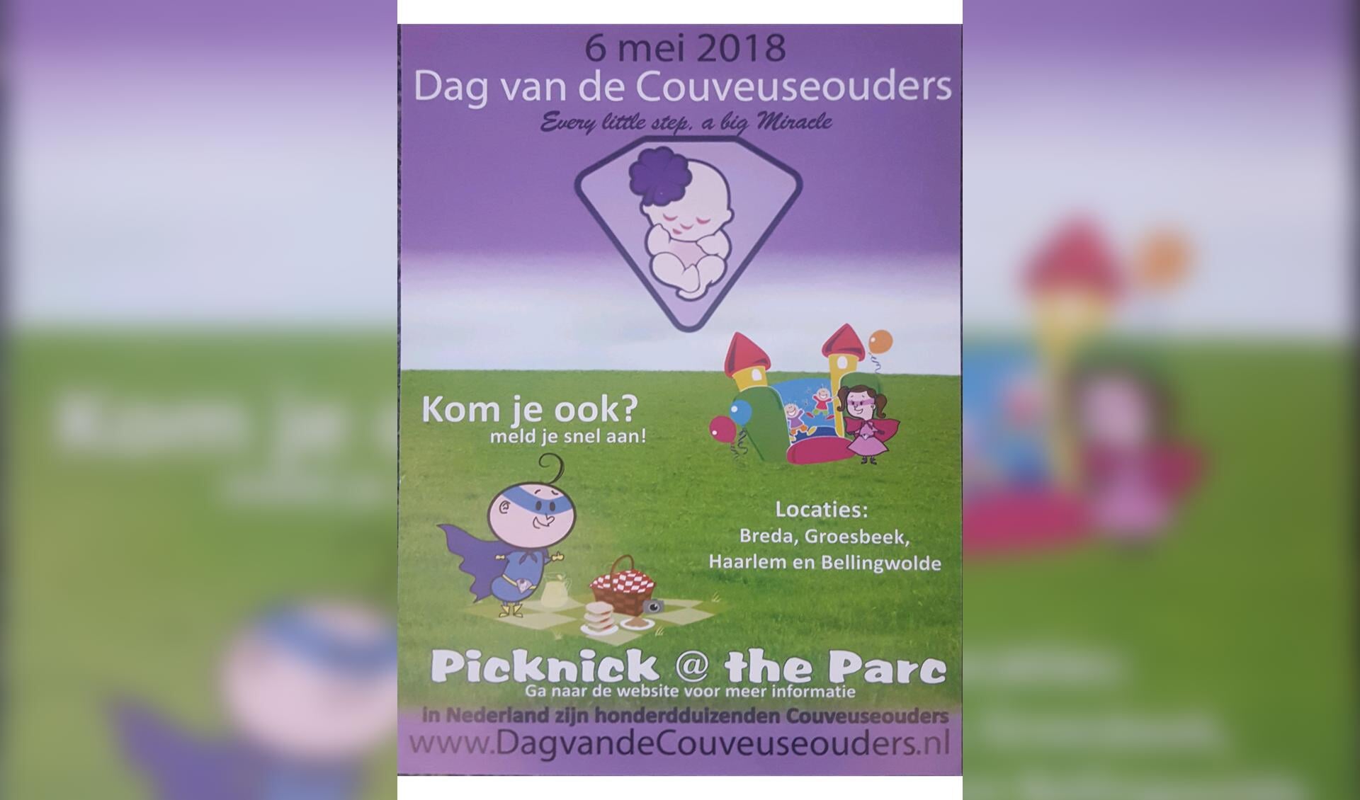 Dag van de couveuseouders picknick 6 mei 2018  te Haarlem 