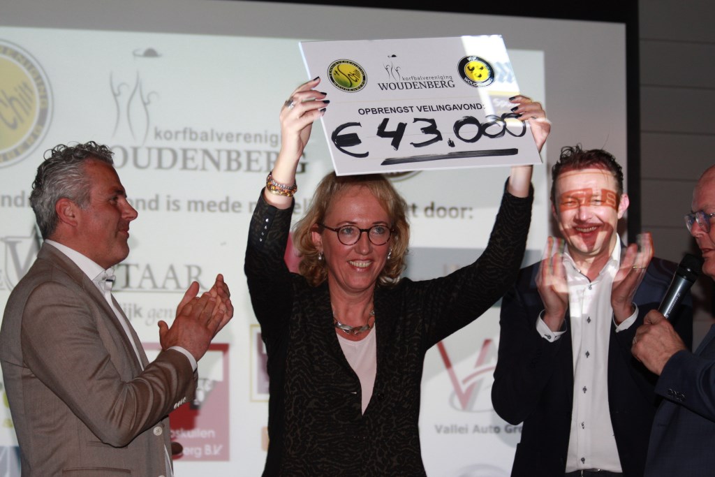 De fundraising voor drie Woudenbergse sportverenigingen leverde 43.000 euro op.