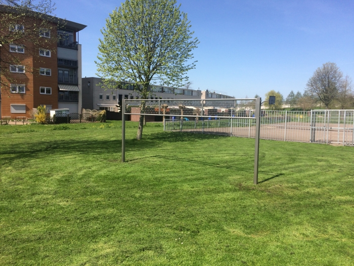 Het buitensportnet heeft een prachtige plek gekregen in de wijk 'De Grienden'
