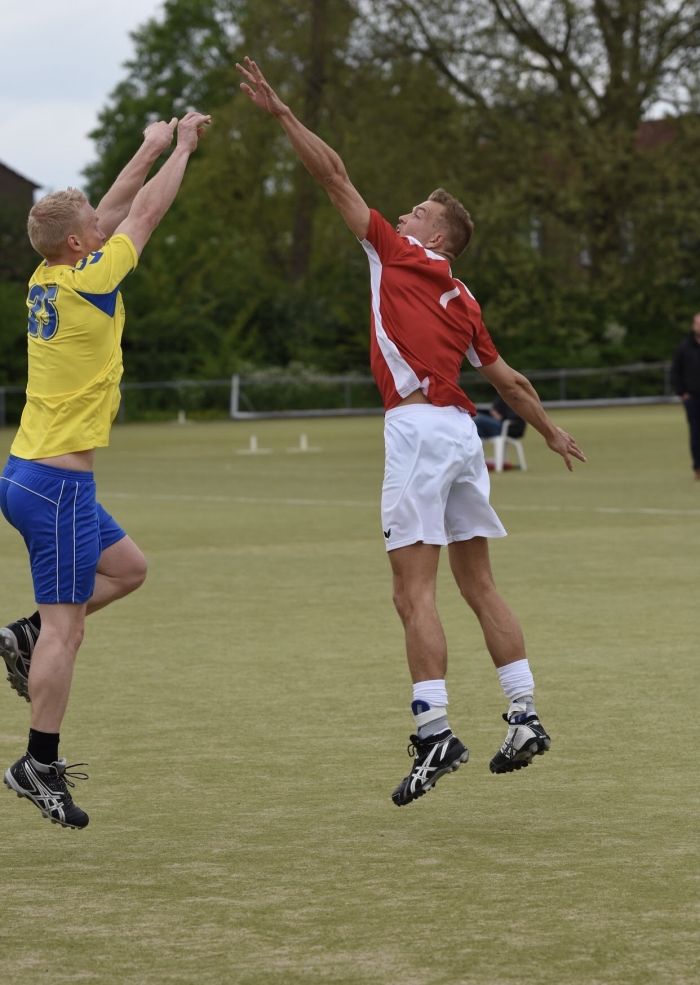 De jarige Steven Bakker in actie