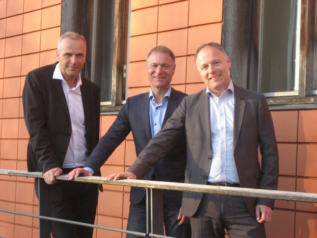 De wethouders die volgende week worden geïnstalleerd: Wim Vos (CDA), Erik van Beurden (GrienLinks-PvdA) en Patrick Kiel (VVD).