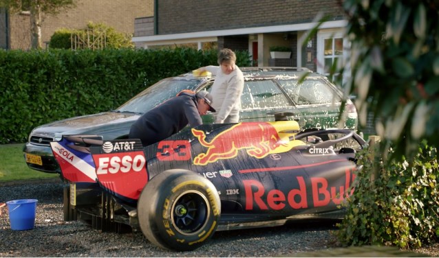Verstappen in de welbekende tv-reclame.
