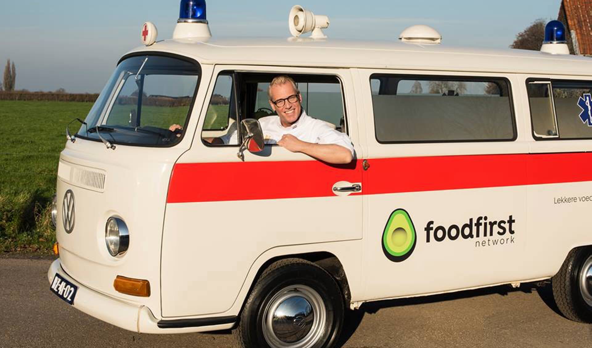 Rudolph van Veen komt met zijn FoodFirst Network Ambulance naar Houten
