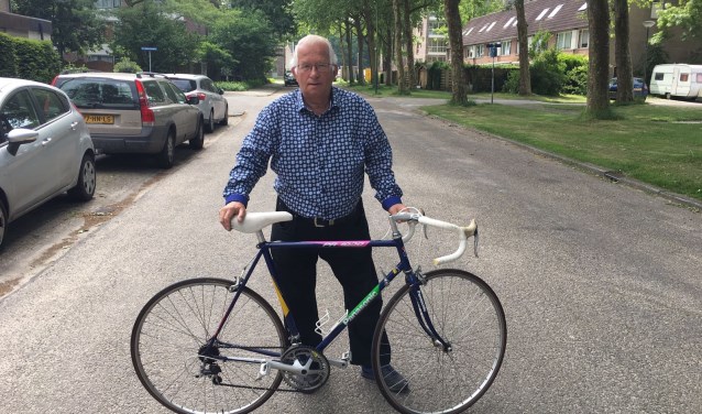 Organisator Rinus van Veldhuizen op een deel van het parcours.
