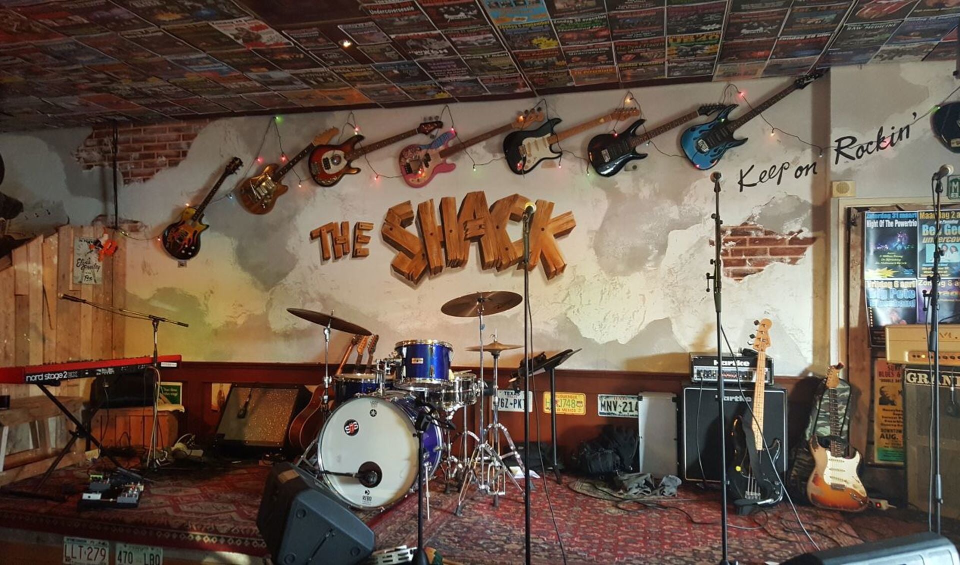 Het podium van The Shack staat de komende weken vol met muzikanten.