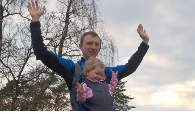 Andries Veldman en zijn dochter Lianne.