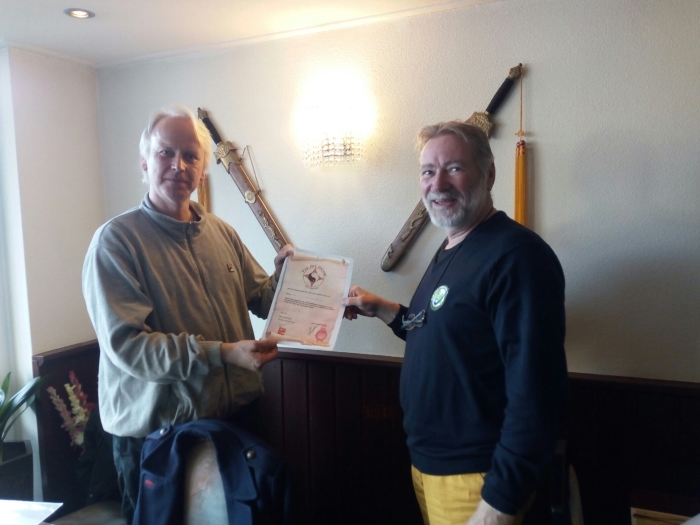 Sifu Roy J.J. van den Bergh en Meester Rob Warrens