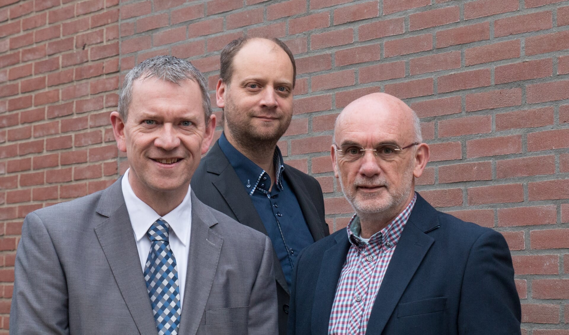 De raadsfractie van VoorBaarn: Tino Schouten, Bram van Ommen en Peter Blokker (vlnr).