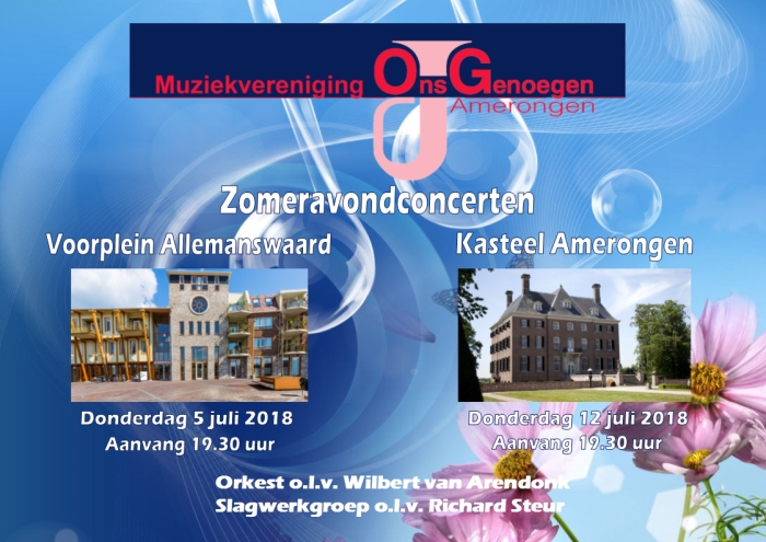 Aankondiging zomeravondconcerten