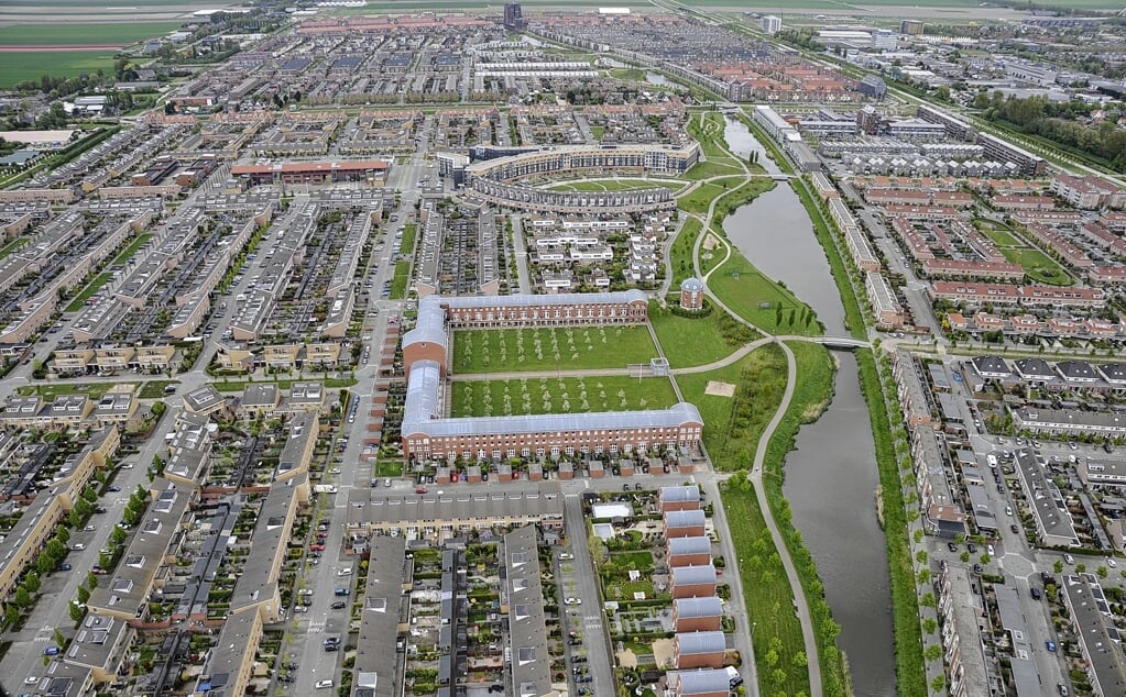 De wijk Getsewoud van bovenaf.
