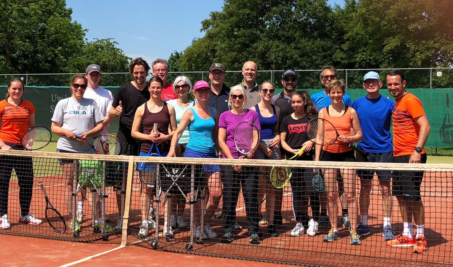 Deelnemers tennisclinic
