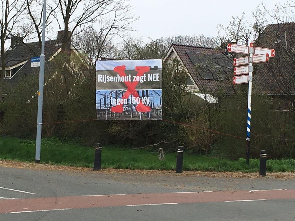 Rijsenhout zegt 'nee' tegen het geplande trafostation.