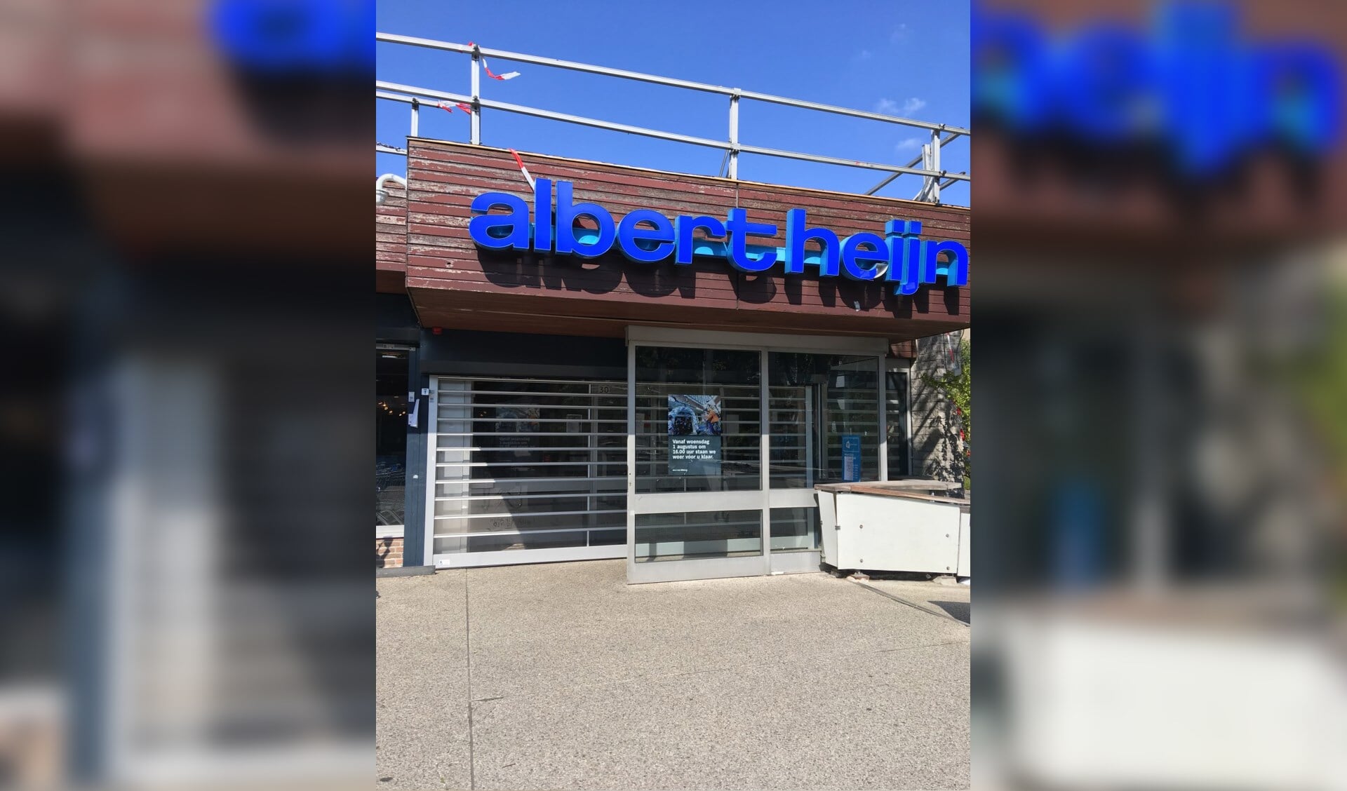 Albert Heijn Bilthoven wordt vernieuwd. 