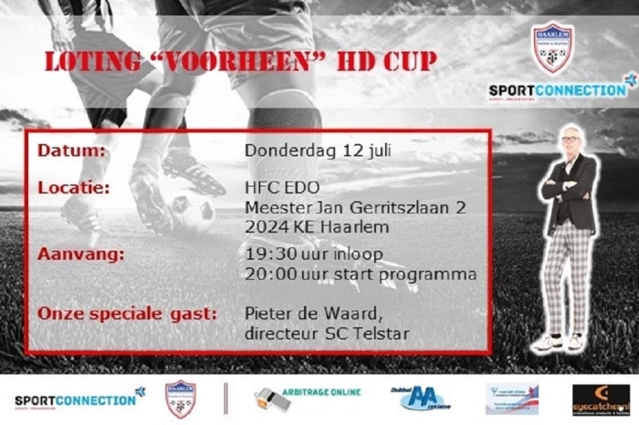 Uitnodiging Loting voormalige Haarlems Dagblad Cup