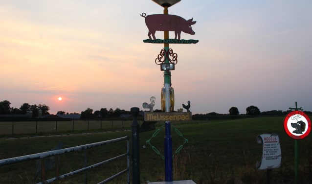Ingang tot het Melissenpad.