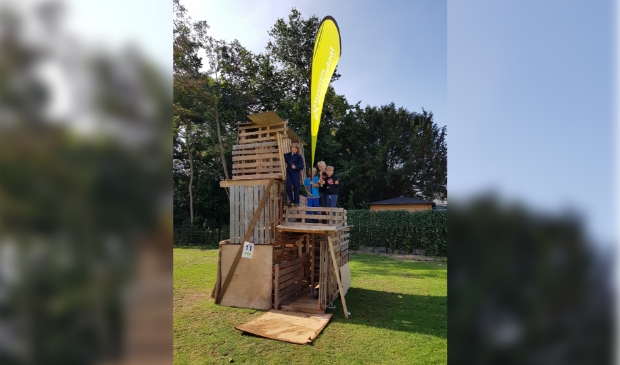 Een van de winnende hutten van het Timmerdorp vorig jaar.
