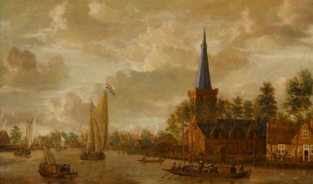 Schilderij 'derde kerk' Jacobus Storck ca 1660.