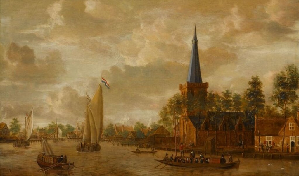 Schilderij 'derde kerk' Jacobus Storck ca 1660. 