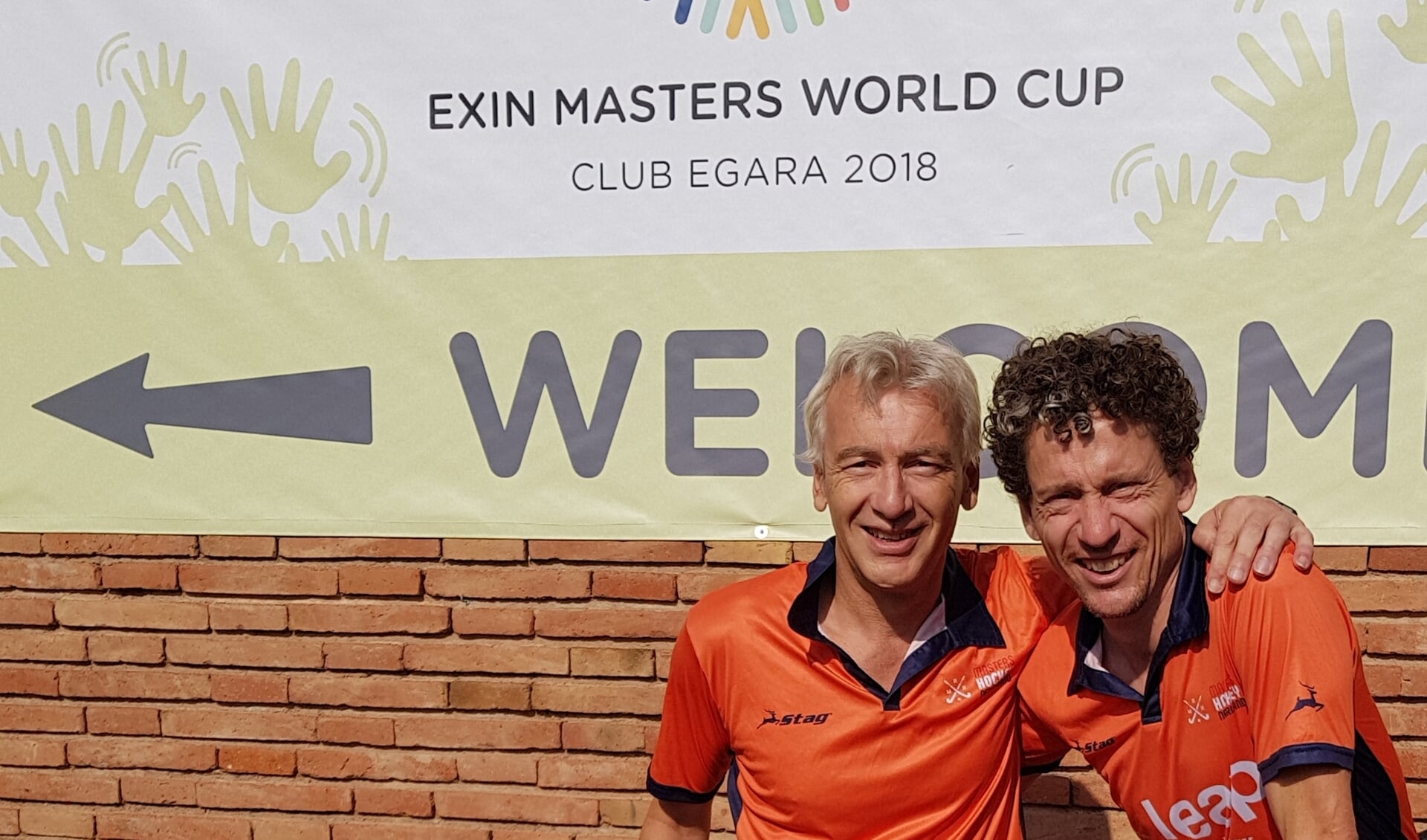 Eef-Jan Breukink en Ton van Hekezen haalden beiden zilver op het WK hockey voor veteranen