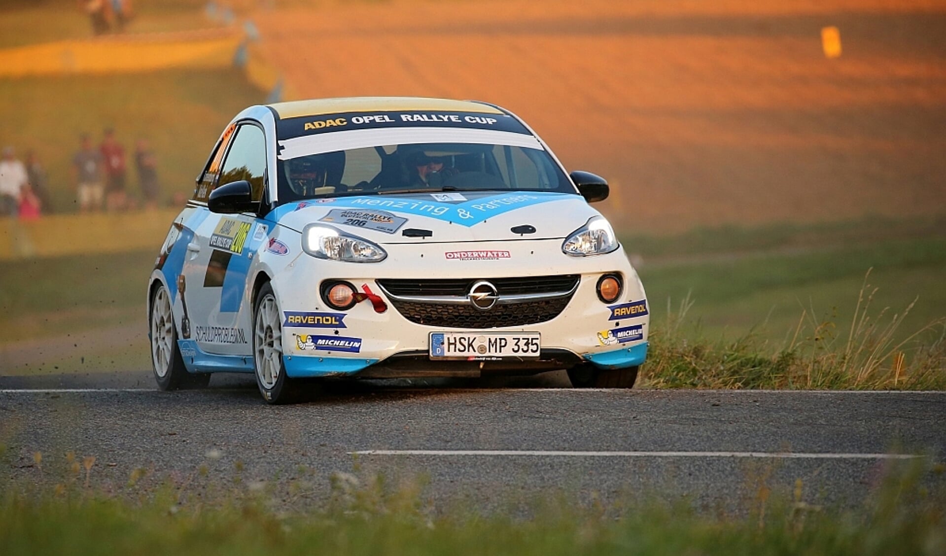 Ernst Kranenburg en Wout de Klerk - Opel Adam - ADAC Rallye Deutschland 