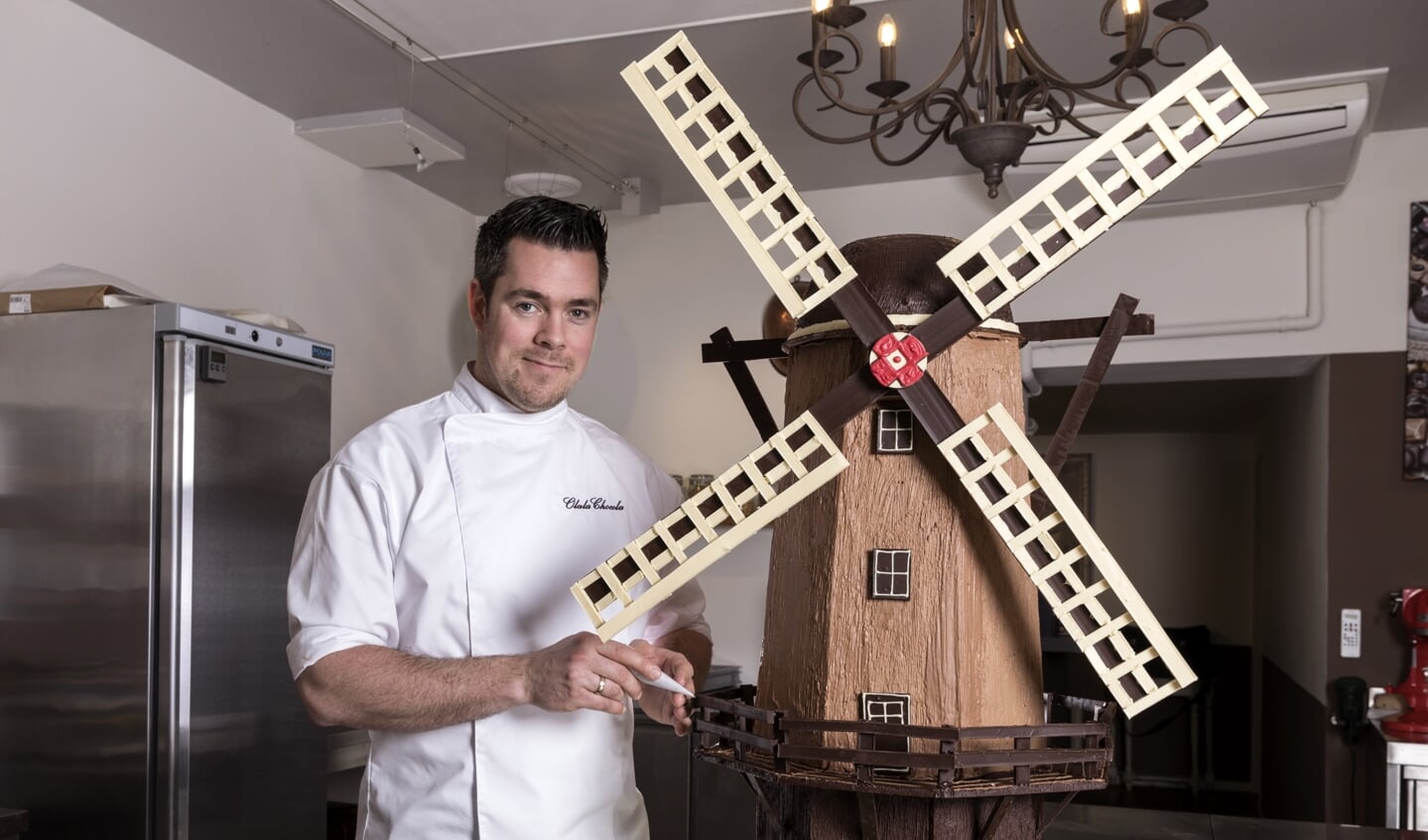 De molen van chocolade is een echte blikvanger.