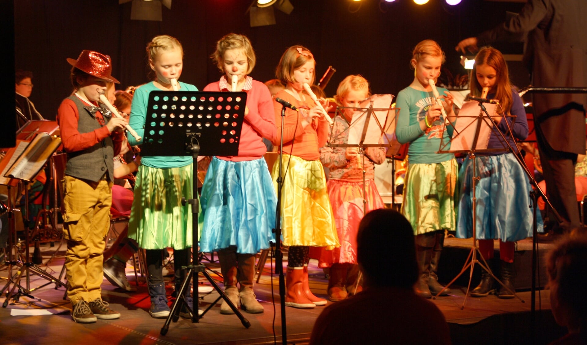 Crescendo’s leerlingen van de cursus Algemene Muzikale Vorming (7-10 jaar).
