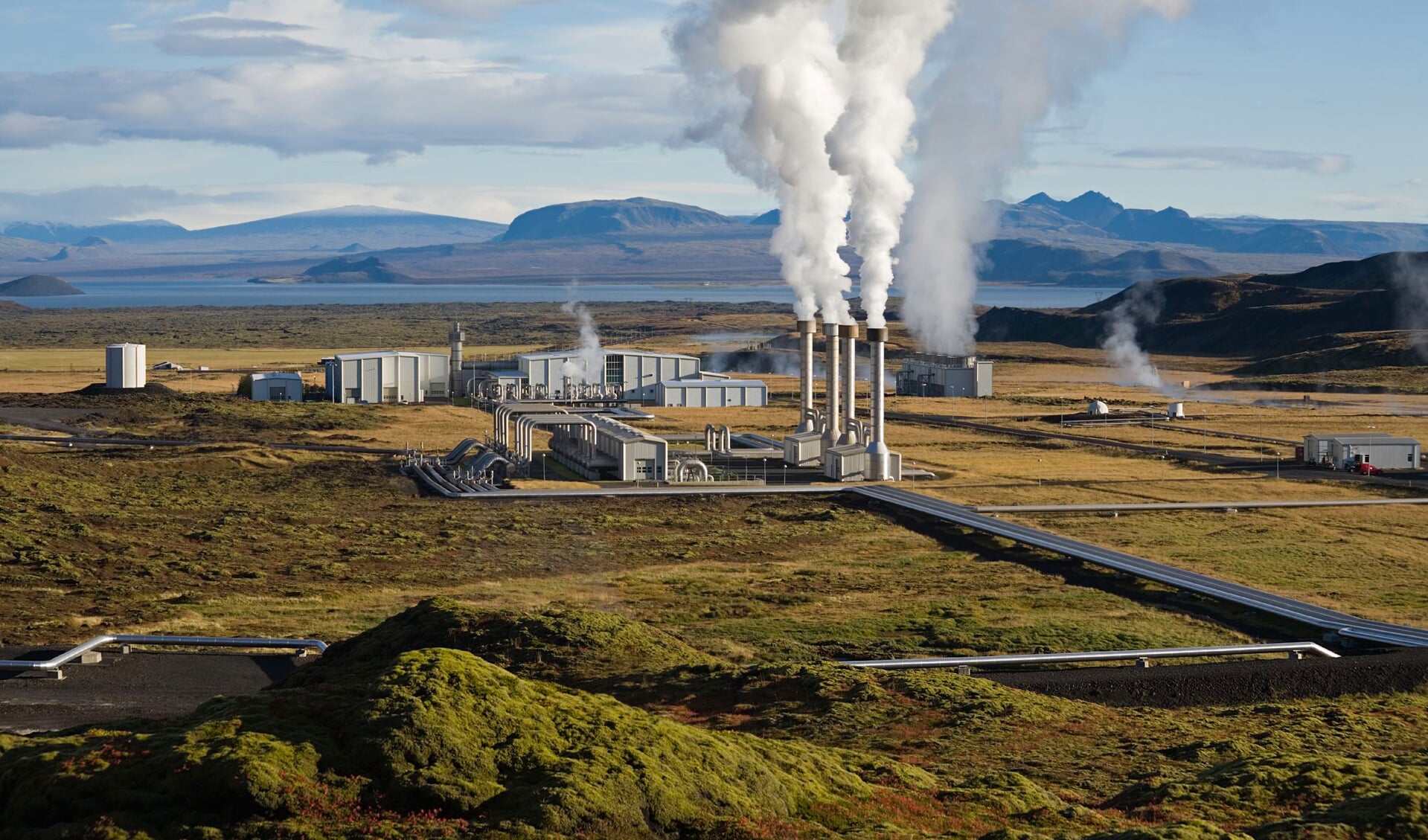 Een geothermische energiecentrale op IJsland