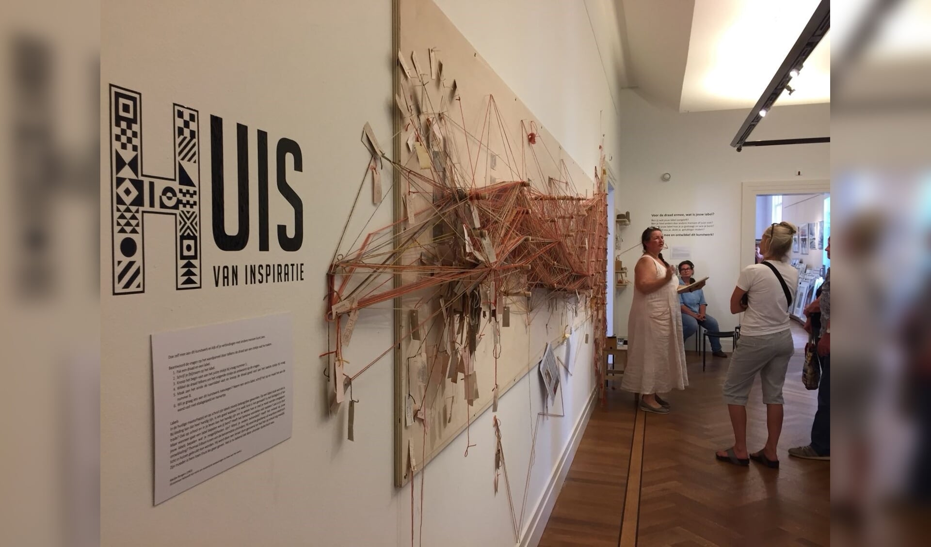 De afsluiting van de interactieve installatie van Marijke Bongers.