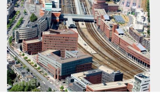 Het stationsgebied; Amersfoort wil hier méér bouwen maar mag dat niet.
