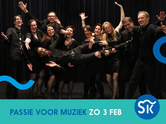 Zanggroep KLINK! na afloop van hun kerstconcert